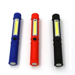 Многофункциональный светодиодный фонарь COB светодиодный мини ручка COB Ручка рабочий фонарик Cob квадратный ручной фонарик с магнитом