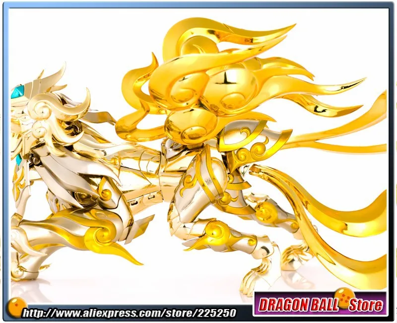 Японии аниме "Saint Seiya" оригинальные Bandai Tamashii Наций Санкт Ткань Миф EX Soul золота фигурку- лев aiolia Бог Ткань