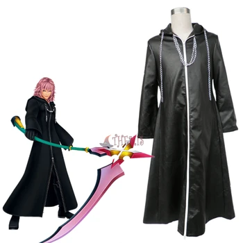 

Athemis Kingdom Hearts II Cosplay Costume Black long coat Custom made Any size