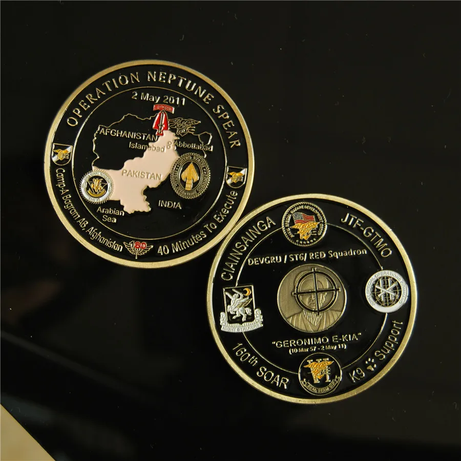 Operation NEPTUNE SPEAR 160th SOAR SEAL Team 6 Navy Commemorative Challenge Coin (29)