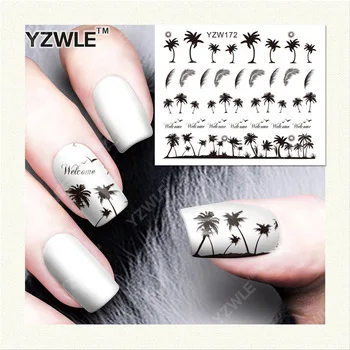 YZWLE 1 Sheet DIY Decals Nails Art Water Transfer Printing Stickers Accessories For Nails Salon (YZW-172)