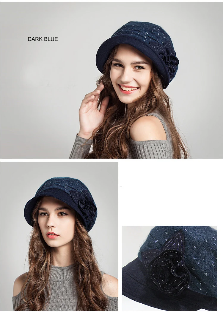 3 winter hats for women beret