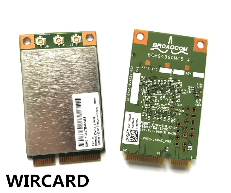 WIRCARD Broadcom BCM94360MC5 BCM94360 1300 Мбит/с 802.11ac беспроводной настольный PCi E wifi адаптер карта с