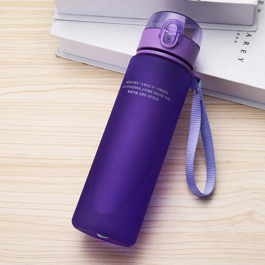 LIYIMENG 400ml 560ml Plastic Water Bottle Flip Top Lid Design BPA Free Leak Proof Portable Outdoor Sports Bottles A2