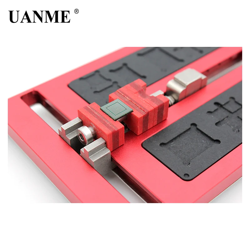 UANME Motherboard Clamps High Temperature Main Logic Board PCB BGA Fixture Holder for iPhoneA8 A9 A10 Plus Fix Repair Mold Tool UANME Motherboard Clamps High Temperature Main Logic Board PCB BGA Fixture Holder for iPhoneA8 A9 A10 Plus Fix Repair Mold Tool