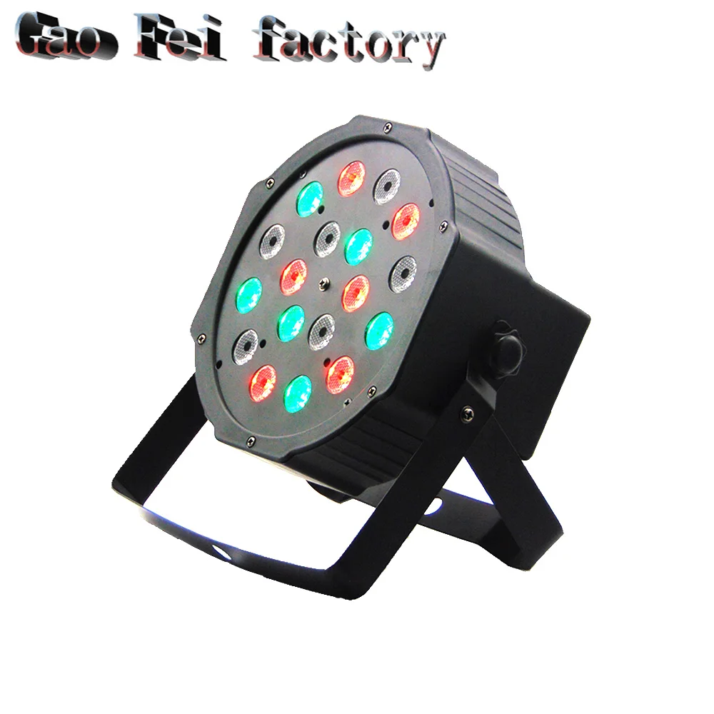 

Professional 18 RGB PAR DMX Stage Lighting Effect DMX512 Master-Slave Led Flat