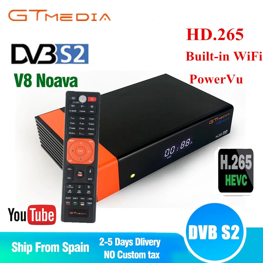 

GTMedia V8 Nova Full HD DVB-S2 Satellite Receiver Same V9 Super Upgrade From Built-in WiFi HD.265 Decoder digital radio receiver