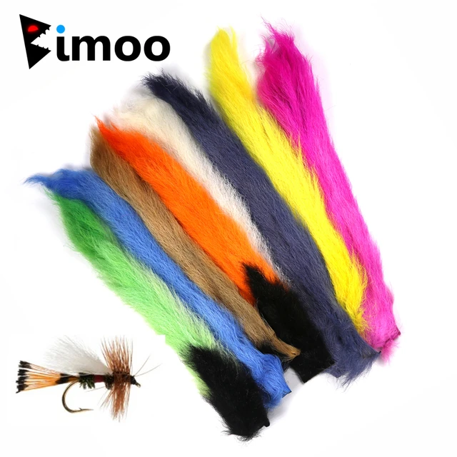 Bimoo 1PC Calf Tail Dry Fly Material for Fly Tying Wing Material