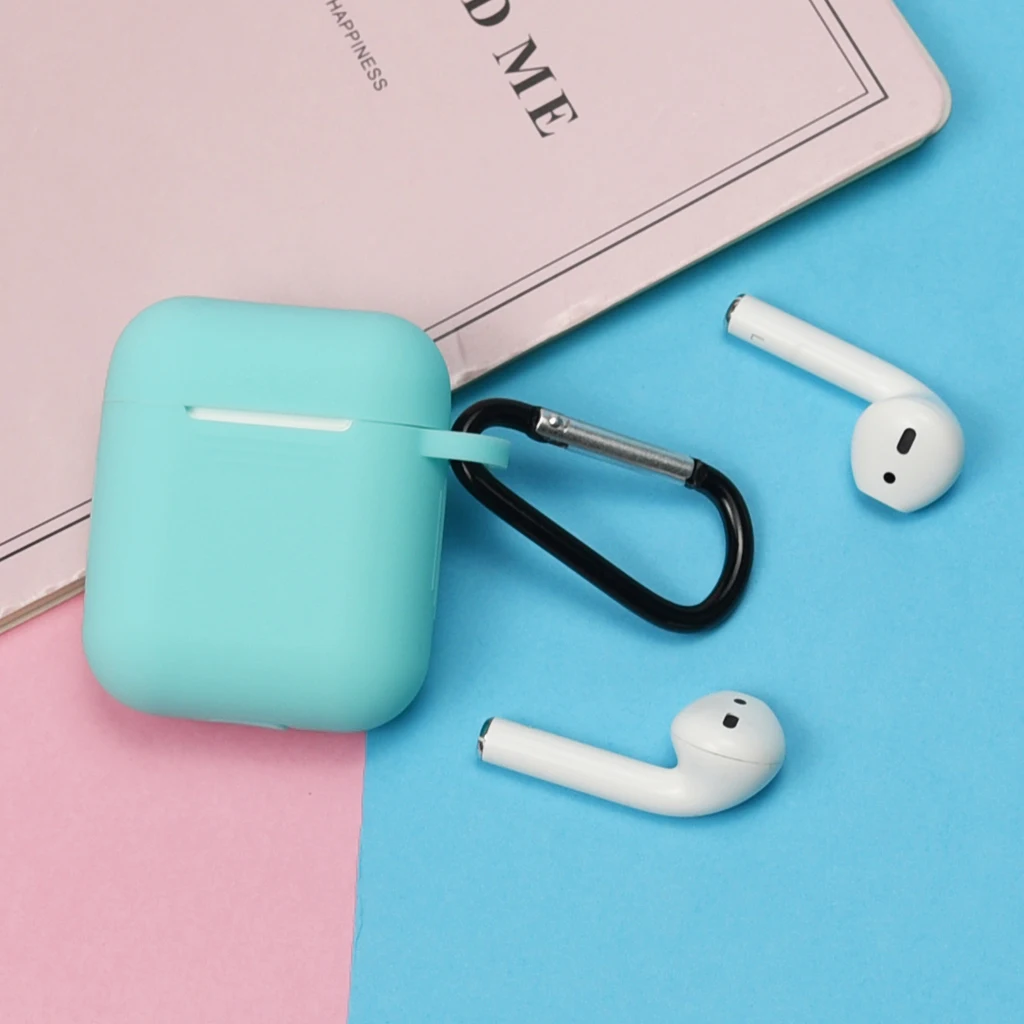 Soft Silicone Skin Case for Apple Airpods Charging Case Protective Cover Air pods Sleeve pouch ShockProof Multi Color 