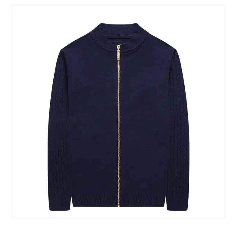 MuLS Colored Wool Men Cardigan Jackets Sweater Autumn Winter Zipper Sweater Male Cardigan Coats Men Fashion Knitwears Drop ship 07