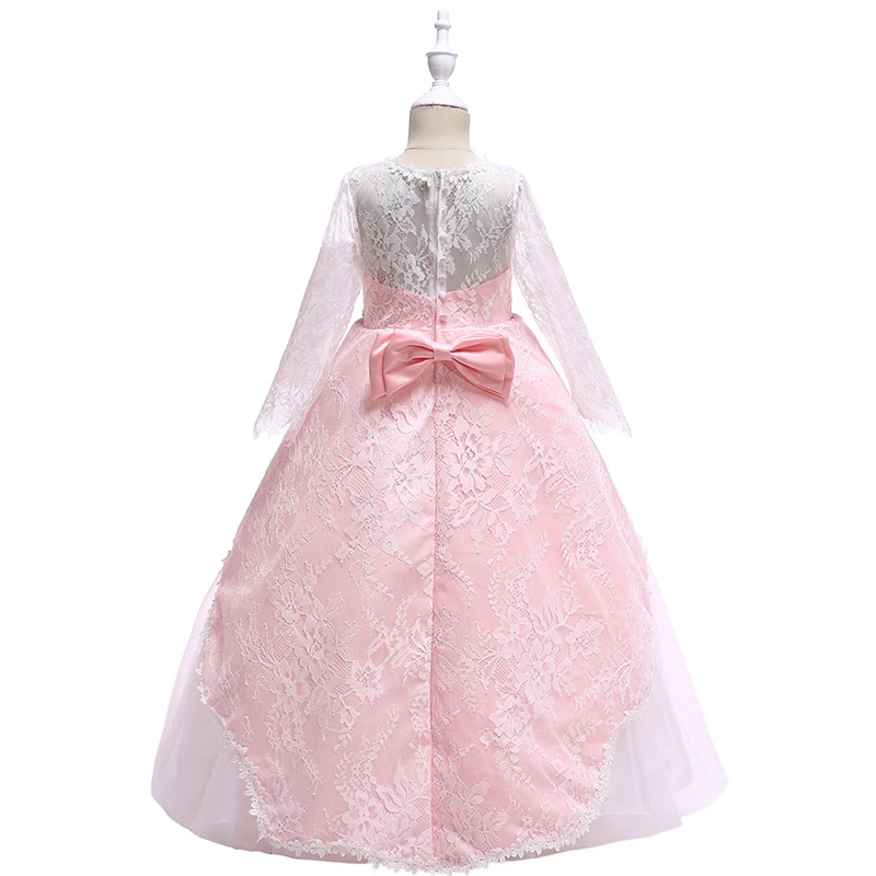 Г.; детское летнее кружевное платье с цветочным узором для свадебных церемоний; длинное вечернее платье для девочек; платье принцессы на День рождения; vestido infantil