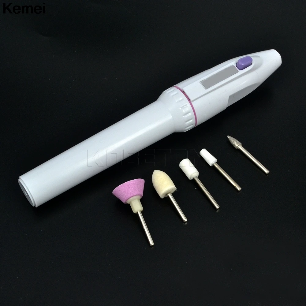 

5 Bits/Set Power Electric Manicure Pedicure Nail Art File Drill Machine Pen Polishing Pen Acrylic Gel Manicure Pen Tools