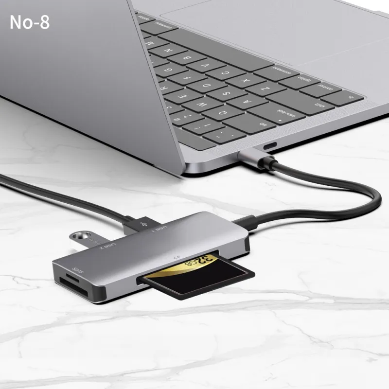 Для ПК ноутбук аксессуары type-c к CF/SD/TF кард-ридер мульти тип-c USB c 3,0 концентратор 3 порта OTG адаптер сплиттер Sd/tf кард-ридер