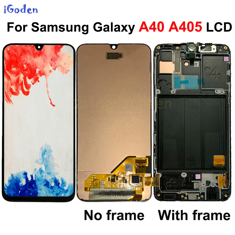 

Super AMOLED For Samsung A40 LCD A405 LCD A40 lcd Display For Samsung A40 A405 LCD touch Screen Digitizer Assembly Replacement