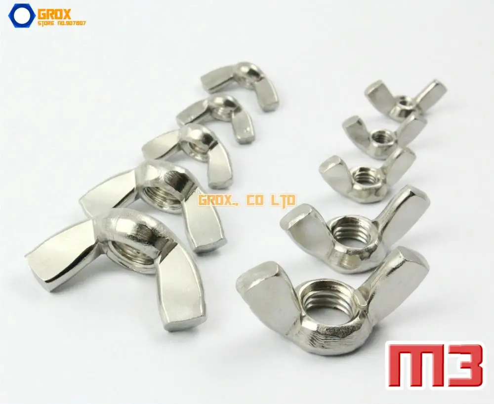 A4 stainless butterfly nut 5mm 20 units din 315 