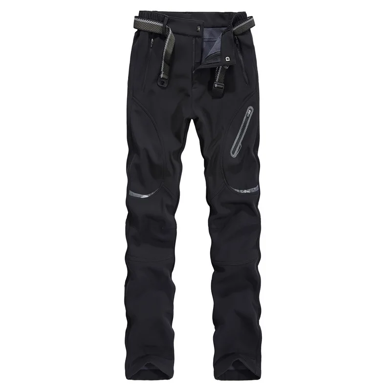 

2018 Outdoor sports fleece soft shell pants woman autumn and winter Camping Hiking windproof waterproof warm large size trousers