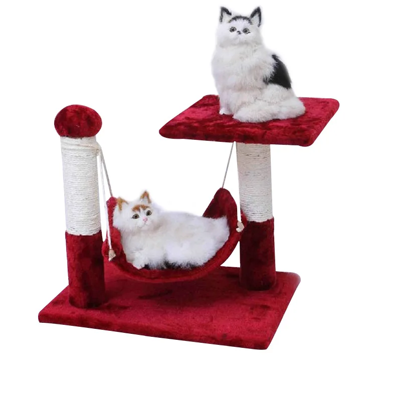 

Cat toy cat climbing frame cat scratch board cat jumping platform cradle climbing frame 45X30X40cm