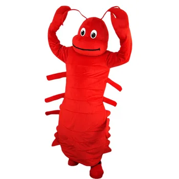 

Hot Sale Red Crayfish Mascot Costume Adult Size Halloween Outfit Fancy Dress Suit Free Shipping2019New