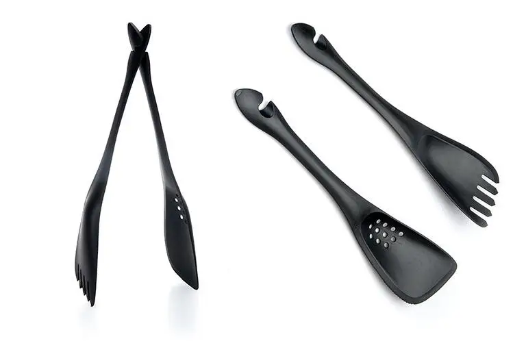 Nylon Fork Spatula Tongs 2Pcs/Set 2 in 1 Kitchen Cooking Tools High