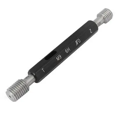 

M9 6H Steel Pipe Thread Plug Gage Go/No Go Gauge Gaging Tool