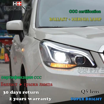 

Hireno Headlamp for 2013-2015 Subaru Forester Headlight Assembly LED DRL Angel Lens Double Beam HID Xenon 2pcs