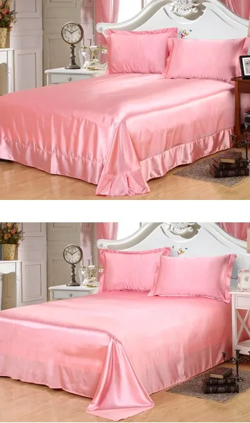 Aliexpress.com : Buy Silk Bedding sets 4PCS Bed Sheet set ...