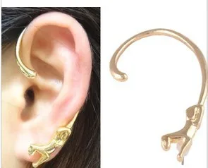 

Exaggerated Cheetah Ear Hanging Fashion Punk Style Earring Jewelry LM -C132