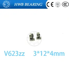 V623 ZZ 623VV 623 V groove deep groove ball bearing 3x12x4mm Traces walking guide rail bearings