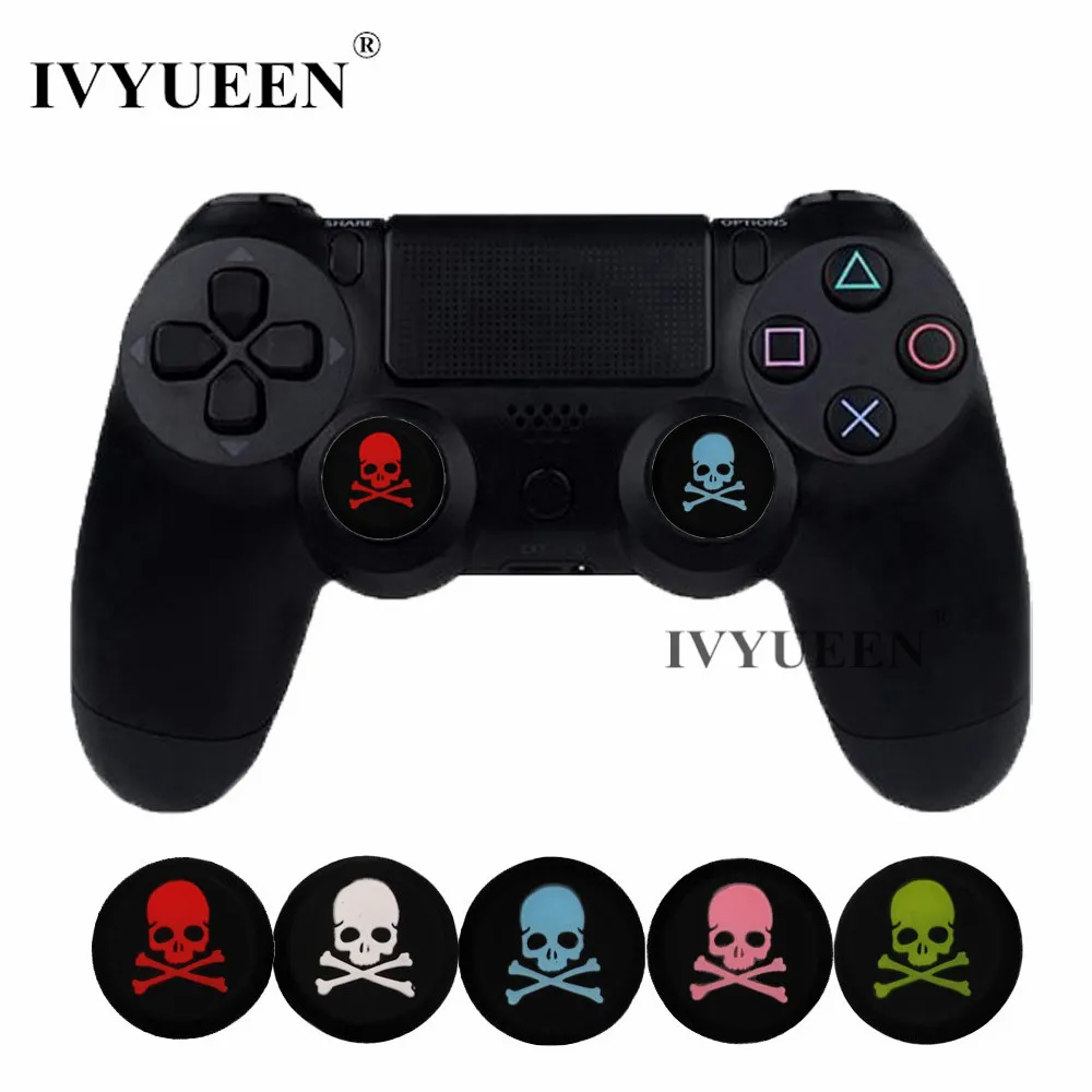 IVYUEEN 4 pcs for Dualshock 4 PS4 Pro Slim Controller Skulls Rubber Silicone Analog Thumb Stick Grips Caps For PS3 For Xbox 360 IVYUEEN 4 pcs for Dualshock 4 PS4 Pro Slim Controller Skulls Rubber Silicone Analog Thumb Stick Grips Caps For PS3 For Xbox 360