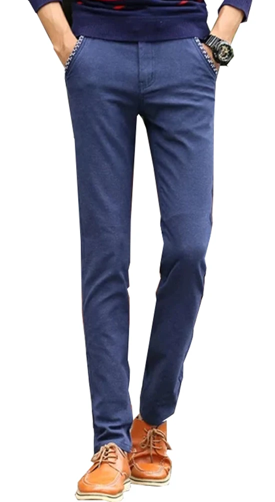 2017 Cotton Linen Casual Pants for Mens Slim fit Stretch