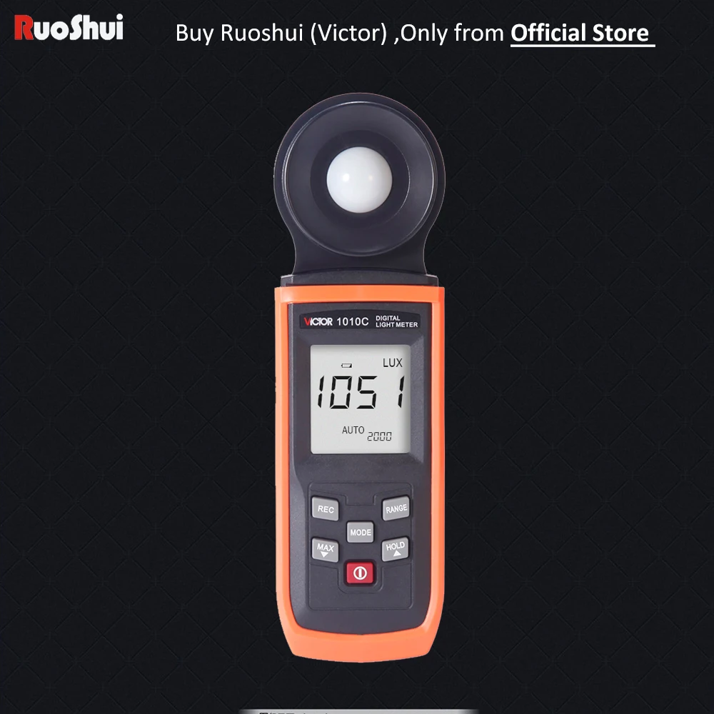 

1010C Digital Light Lux FC Meter Luxmeter Luminometer Photometer Illumination meter Illuminometer (Victory Ruoshui)