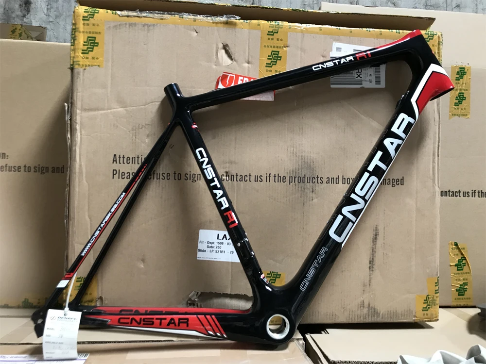 Excellent Free shipping 2017 DengFu Di2 carbon road bike frame UD matt 58cm FM011 8