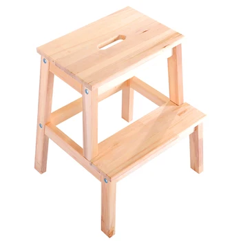 

Multifunctional Solid Wood Footstool Children's Double-layer Stool Non-slip Climbing Step Ladder Step Stool Stool Wash Benc