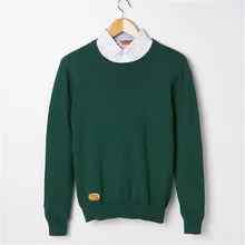 Весенний однотонный повседневный мужской брендовый свитер зимний мужской хлопковый свитер с круглым вырезом