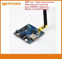 Fast Free Ship Robot Car WIFI car video transmission Ethernet port turnerial port AR9331 for Openwrt