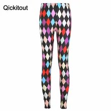 Цветные геометрические леггинсы с бриллиантами, эластичные, для фитнеса, с цифровой печатью, эластичные, тонкие, модные, сексуальные женские штаны в стиле панк