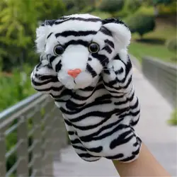 Современная мультяшная детская игрушка ручная Перчаточная кукла животные перчатки в виде тигра для детей милые мягкие плюшевые игрушки