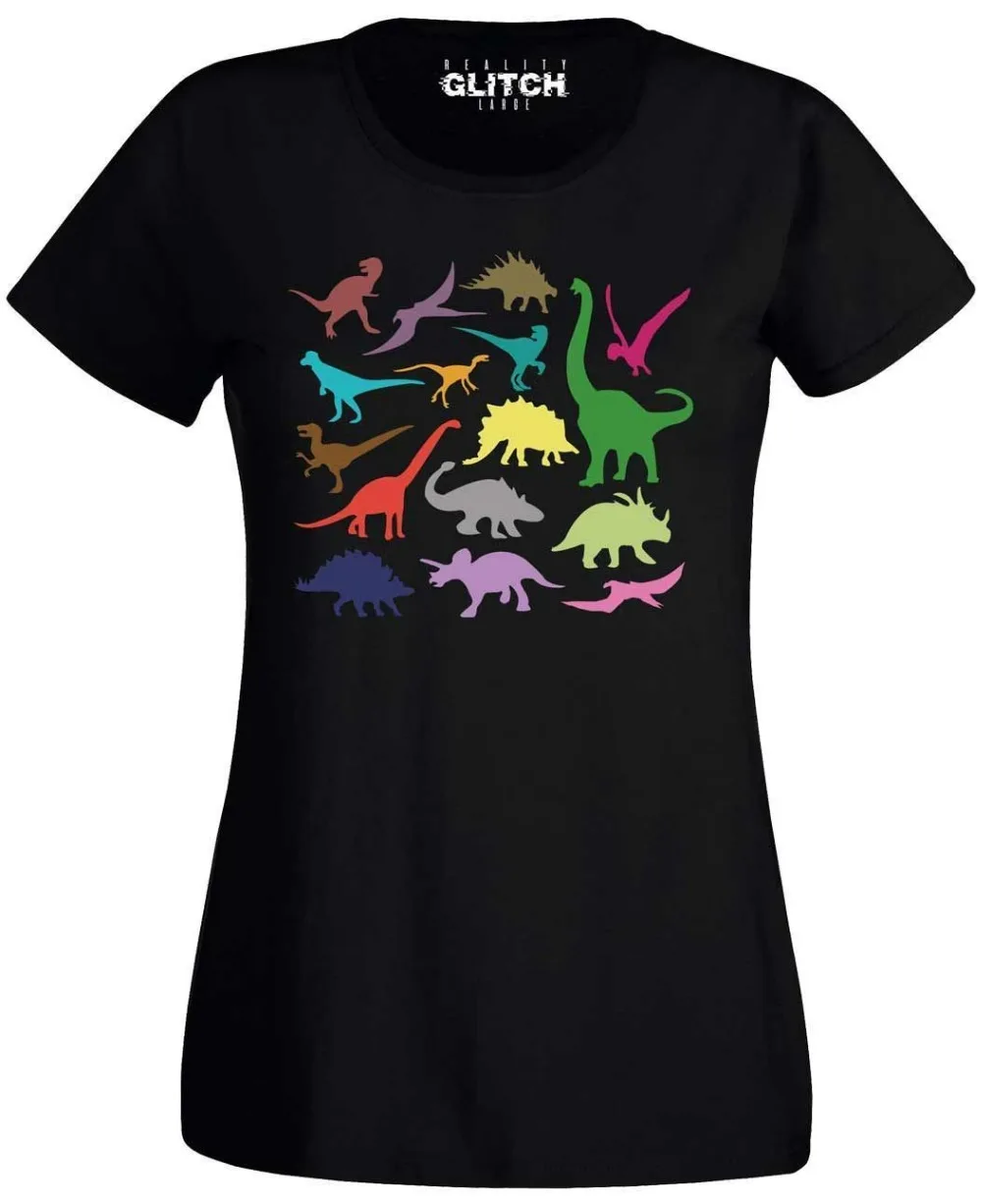 

Reality Glitch Women's Just Dinosaurs Slim-Fit T-Shirt.
