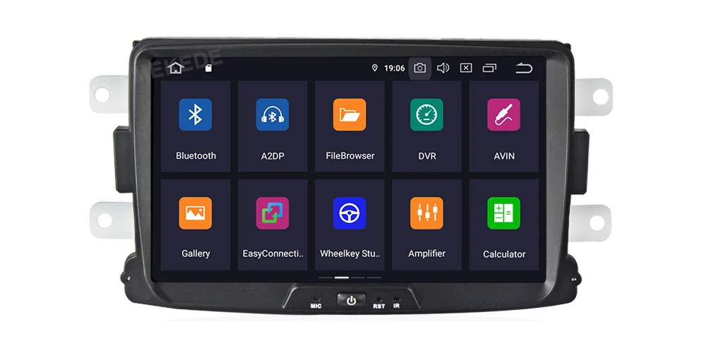 MEKEDE 1024x600 PX5 Android 9,0 8 дюймов Автомобильный DVD gps для Dacia Sandero Duster Captur Lada Xray 2 Logan 2 Радио стерео экран ПК