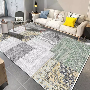 

Geometric Nordic modern living room carpet bedroom bedside full of study sample room area rug Turkish kitchen bathroom floor mat