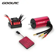 GoolRC S3650 4300KV бесщеточный мотор 60A бесщеточный ESC и программная карта комбинированный набор для 1:10 RC автомобилей грузовиков частей автомобиля