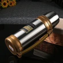 1000 ml/1200 ml/1500 ml Marke Big size Silber edelstahl Thermos Vakuum hochwertigen Japanischen reise termos flasche mein bootle