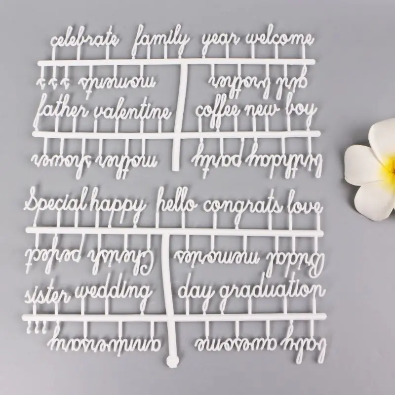 Letter Board Letters Set 194 Numbers Special Characters Words For Felt Changeable Message Signs & Letterboards White