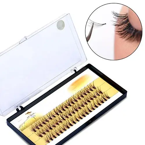 

Hot Women Pro Makeup 60 Pcs Clusters Beauty Eye Lashes Grafting Fake False Eyelashes Eyes Makeup Tools