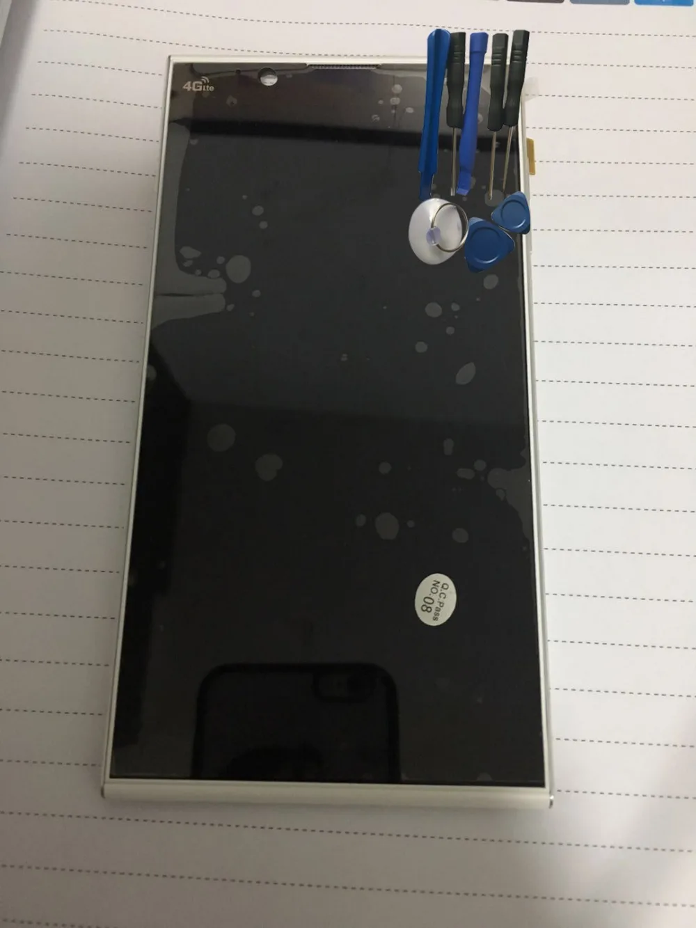 

BINYEAE For inew L1 with white frame LCD Display With Touch Screen Digitizer Assembly Replacement With Tools