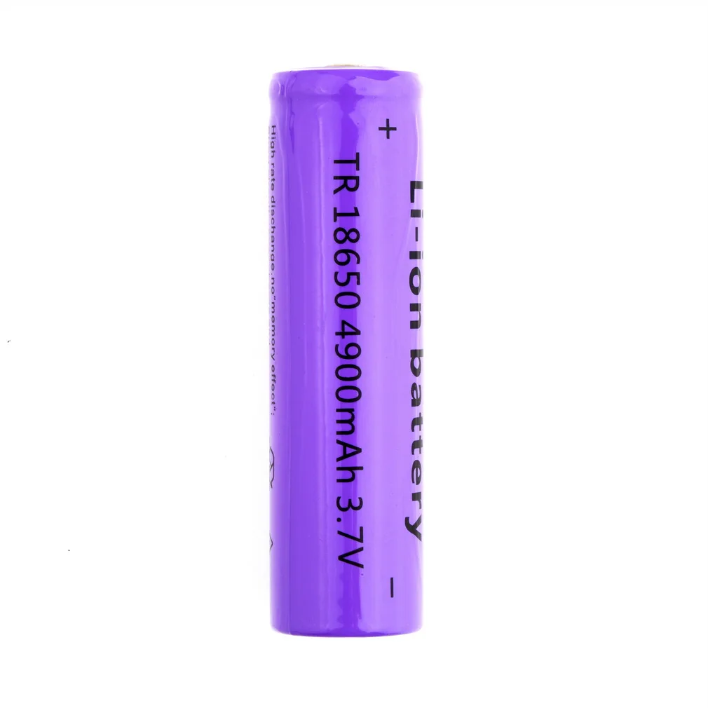 

18650 Li-ion 4900mAh Capacity 3.7V Rechargeable Battery for LED Torch Flashlights Blue New Torch Batteries