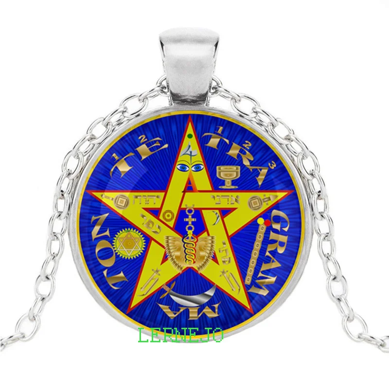 Ожерелье амулет Tetragrammaton иврит Библия четыре буквы имя Бога Хашем подвеска YHWH