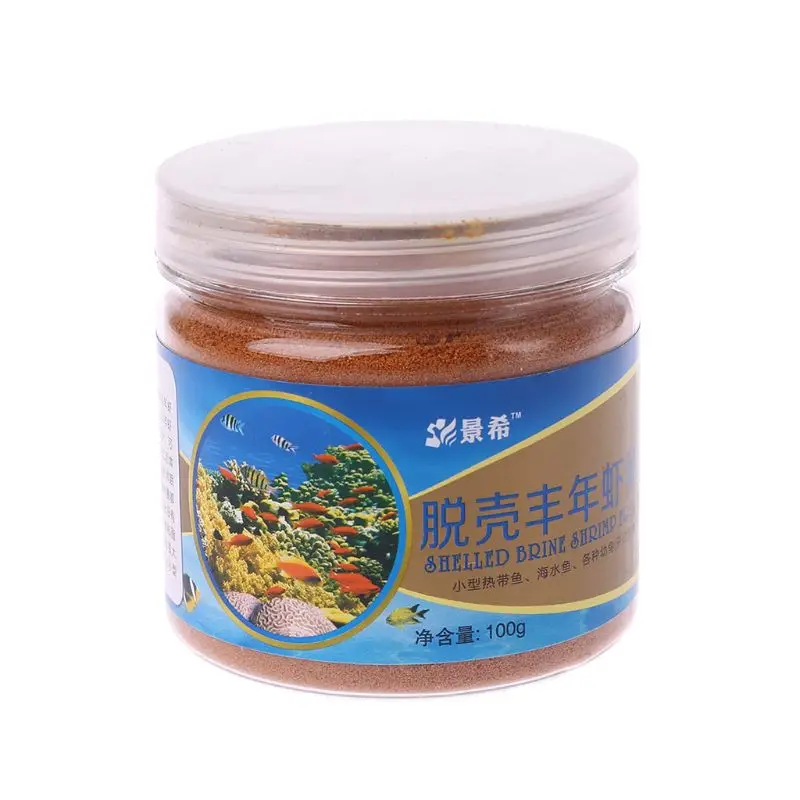 

100g Aquarium Small Fish Brine Shrimp Eggs Healthy Ocean Nutrition Fish Food Feeding