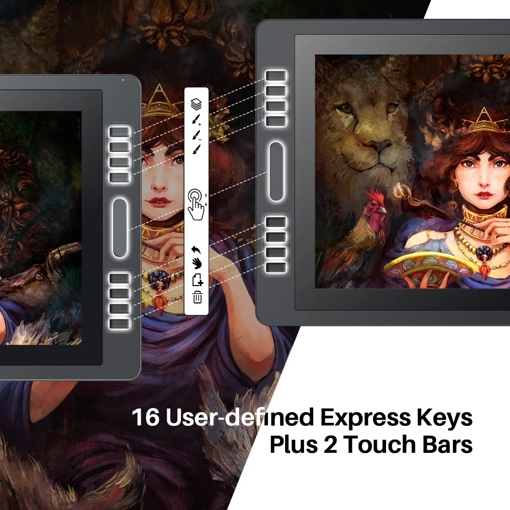 Kopen Kamvas Pro 20 2018 Pen Tablet Monitor Digitale Tekening Monitor Batterij Gratis Pen Met Tilt Functie Display Monitor  huion GT 192