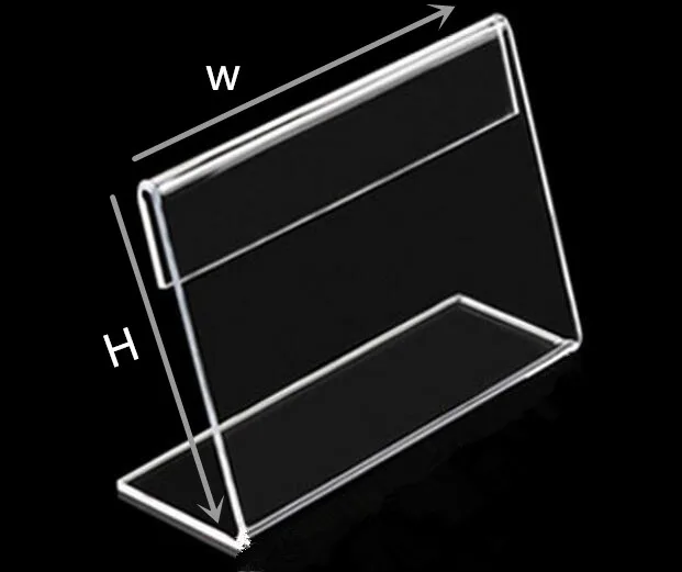 10 шт. T1.3mm L держатель для этикеток акриловый ярлык ценник карта дисплей рамка стенд рамка для этикеток стол знак стенд держатель для этикеток чехол